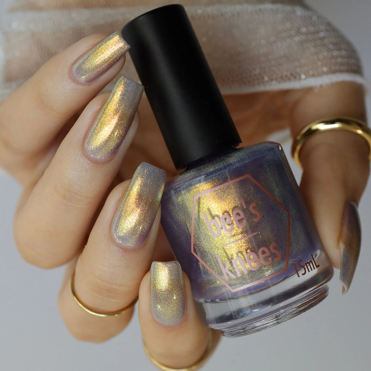 Bees Knees Lacquer- Now I'm Seeing the Beauty in the Broken Glass I Love My Polish