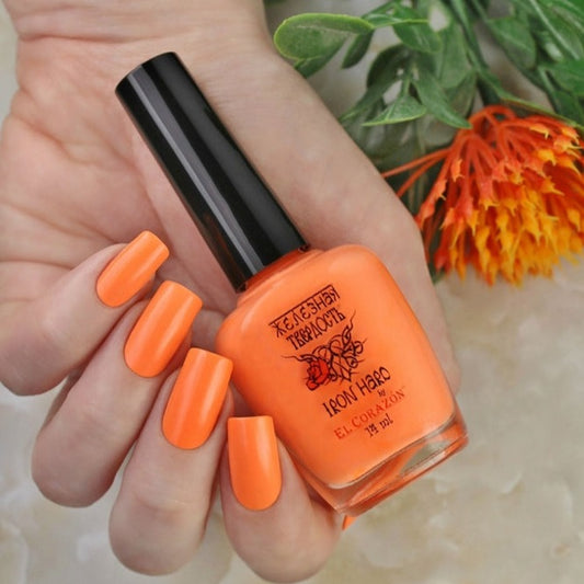 Iron Hard by El Corazon Orange -418/41 I Love My Polish