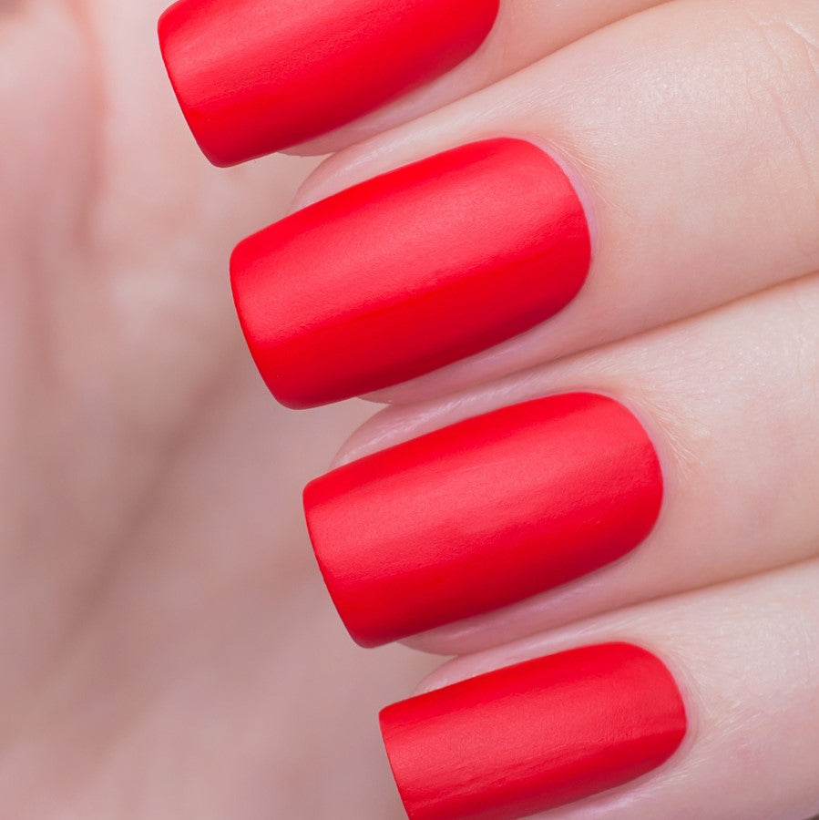 El Corazon Red Matte Nail Polish - 126 I Love My Polish