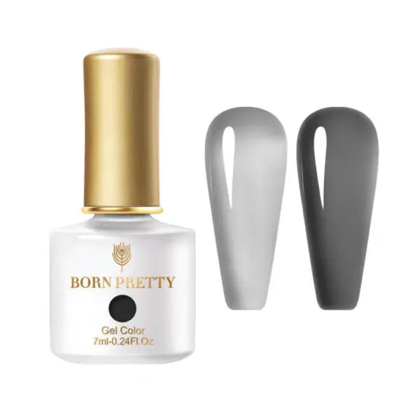 BORN PRETTY 7ml Jelly Red Gel Nail Polish Semi-transparent Pink Nude Clear Color Soak Off UV LED Gel Varnish New Year Christmas I Love My Polish