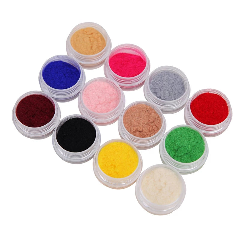 Set of 12 Velvet Powder Box Krupali