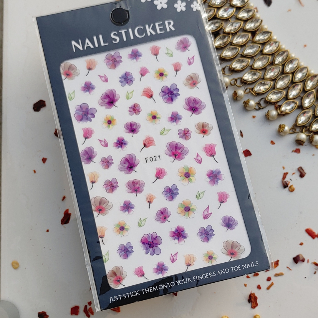 Vintage Floral Nail Stickers I Love My Polish
