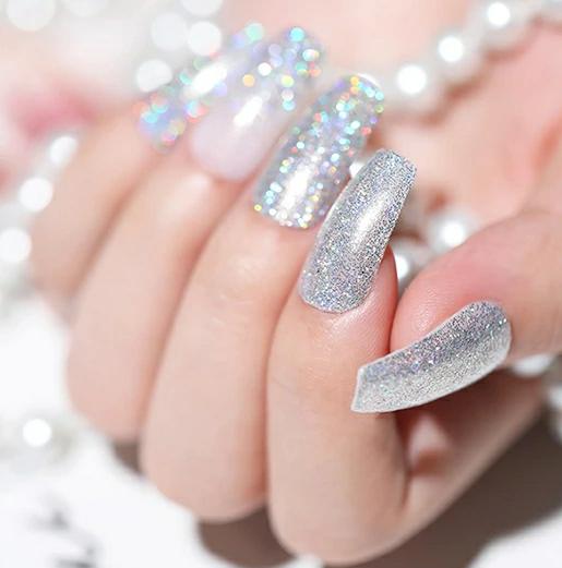 3 Sizes Silver Holographic Glitter Jar Krupali