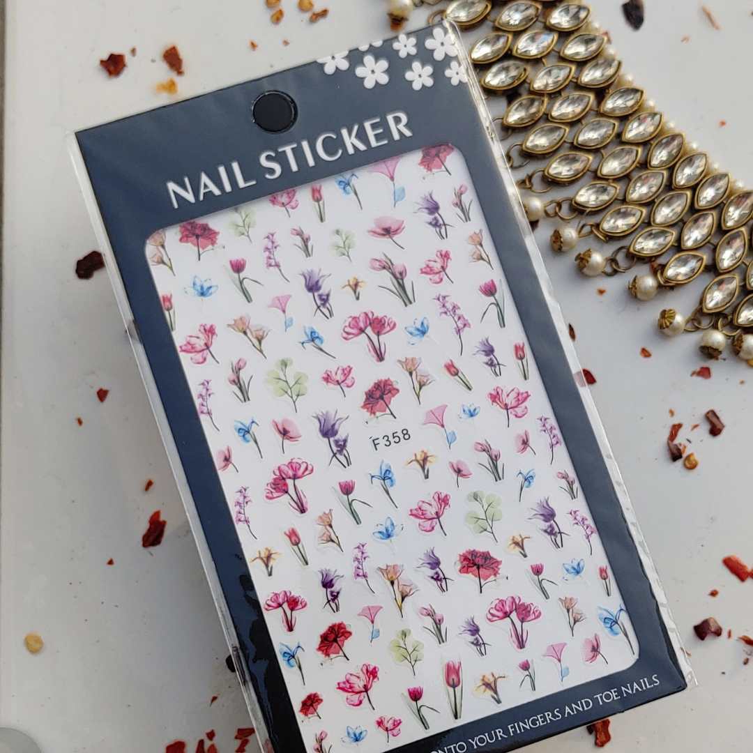 Vintage Floral Nail Stickers I Love My Polish