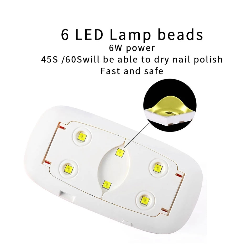Portable Gel UV Nail Lamp (Mini) Krupali