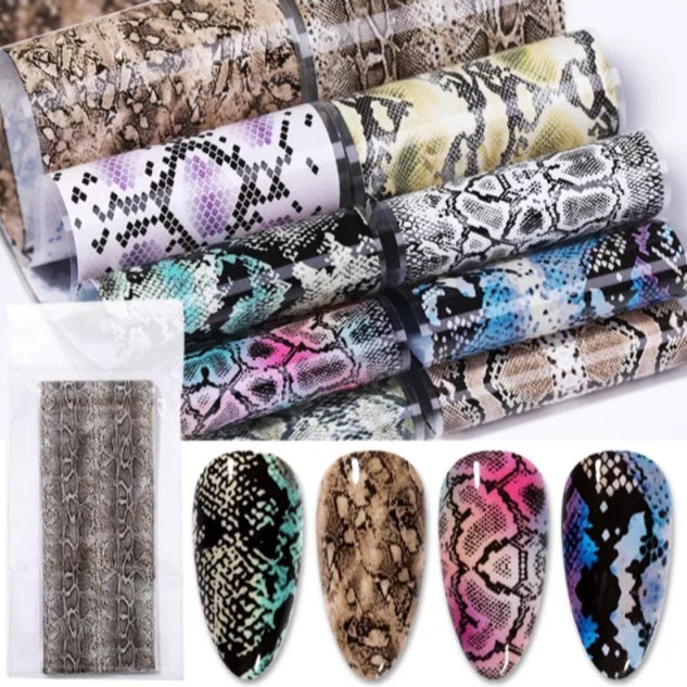 Leopard Lace Iridescent Nail Foils (10 pcs) I Love My Polish