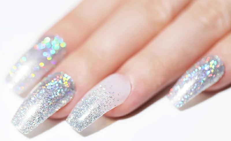 3 Sizes Silver Holographic Glitter Jar Krupali