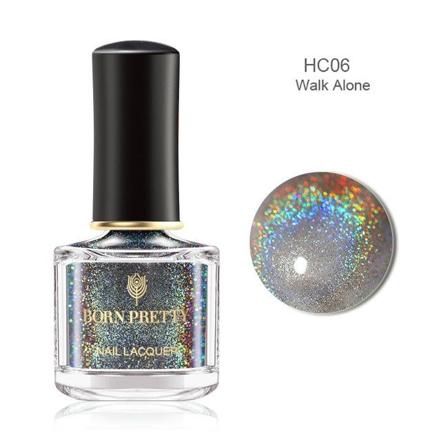 Born Pretty Black Translucent Holographic Nail Polish I Love My Polish