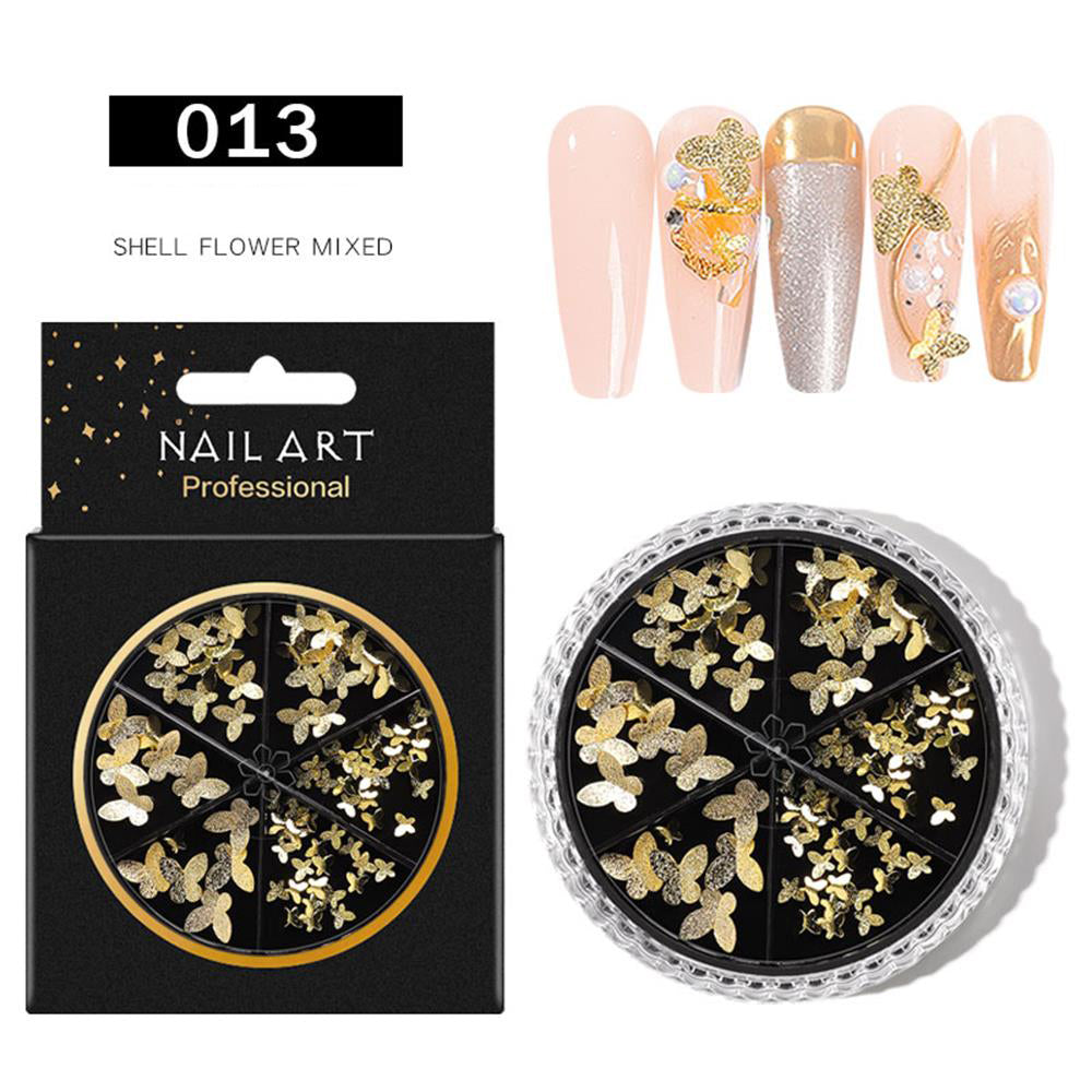 Golden Butterflies Nail Wheel- 013 I Love My Polish