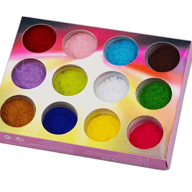 Set of 12 Velvet Powder Box Krupali