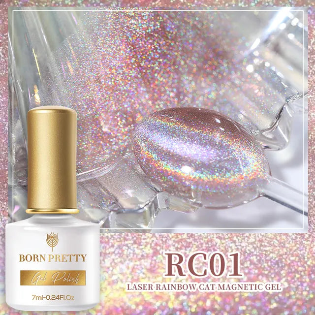 Born Pretty Rainbow Holographic Gel Nail Polish