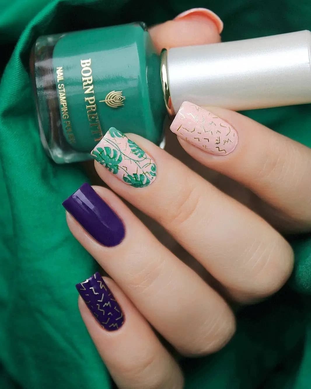 Born Pretty Dark Green Stamping Polish I Love My Polish