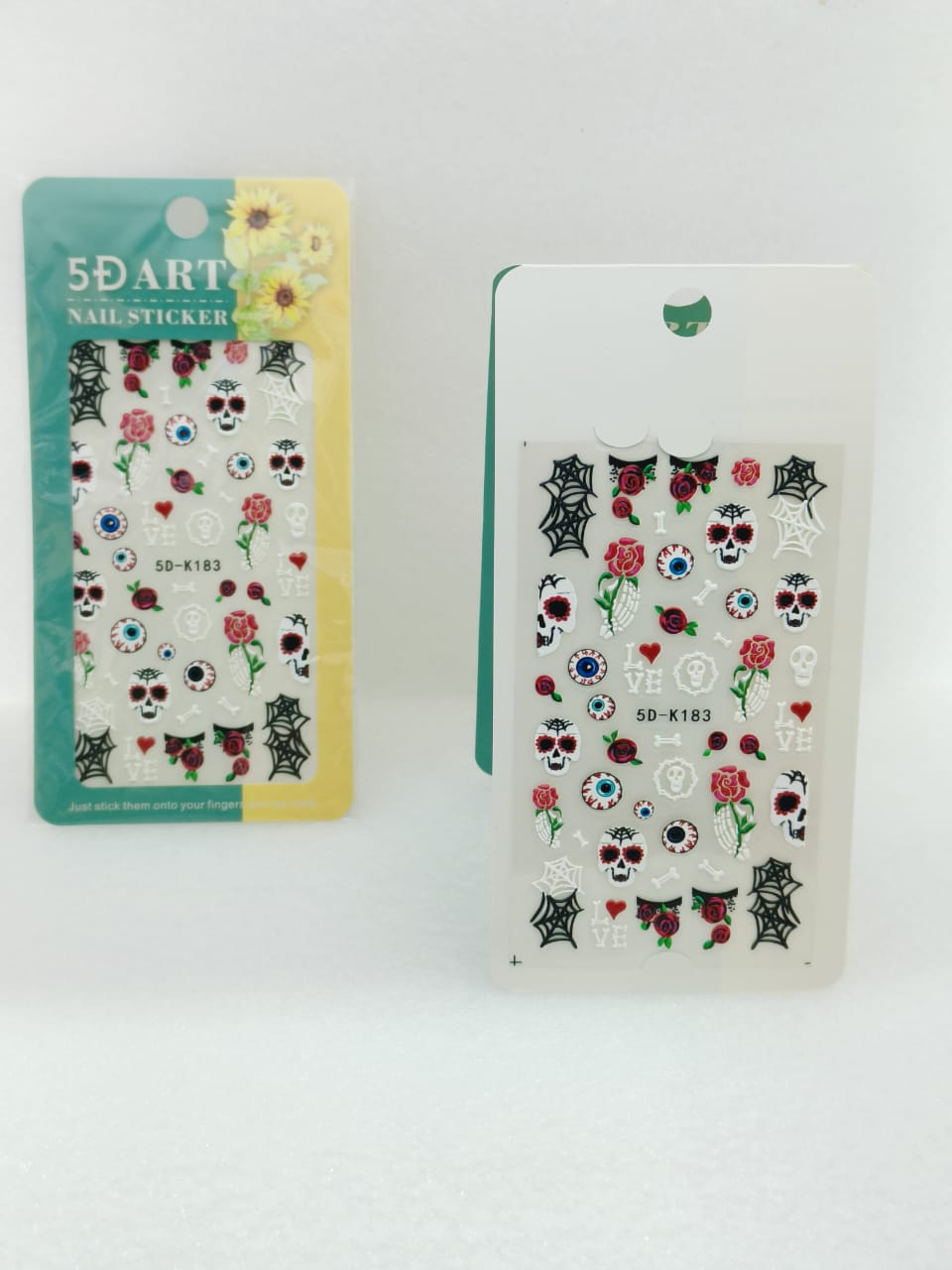 Autumn & Garden Row 5D Nail Sticker Sheet I Love My Polish
