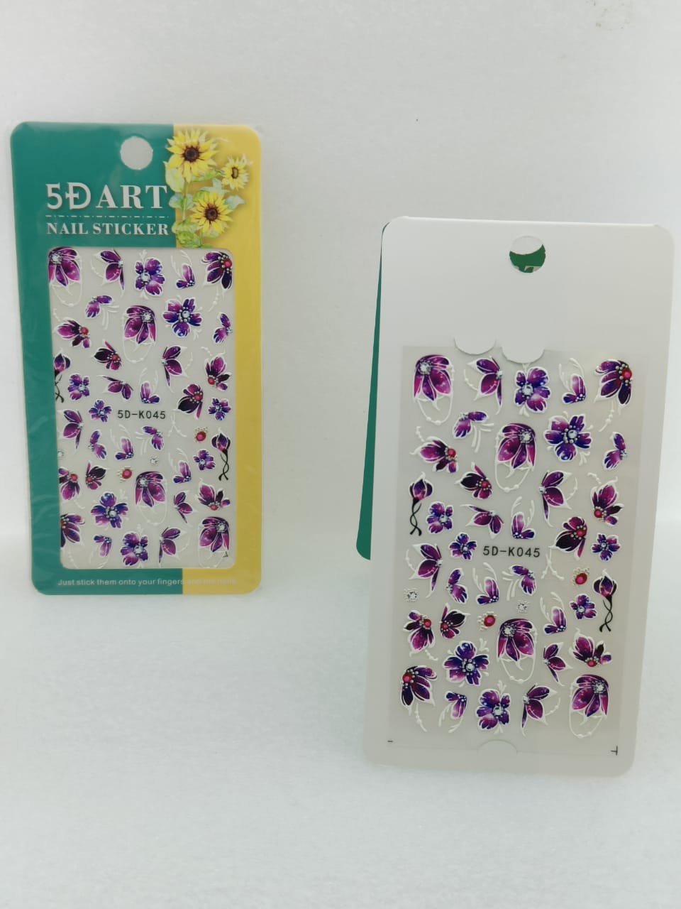 Floral 5D Nail Art Stickers I Love My Polish
