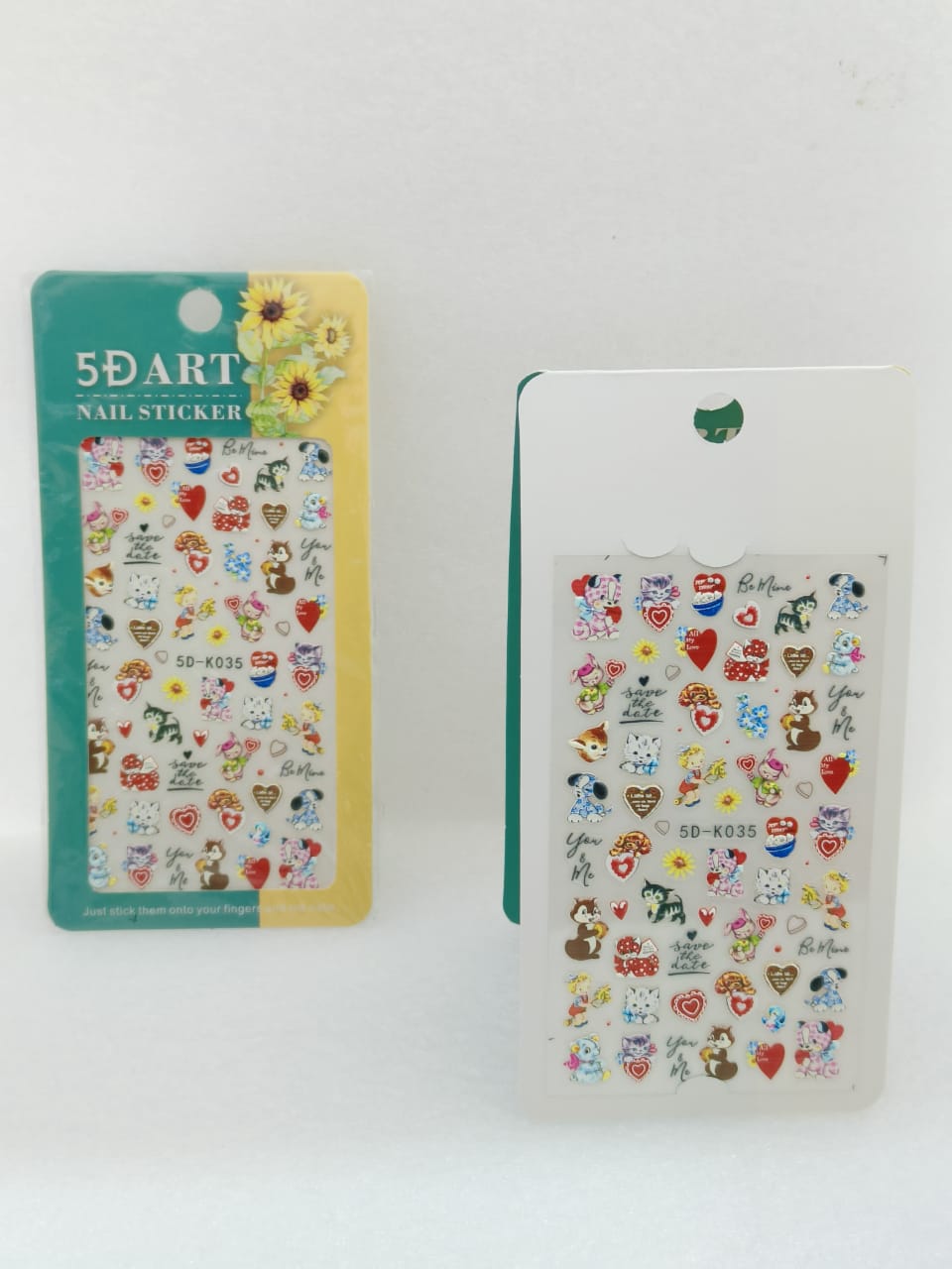 Autumn & Garden Row 5D Nail Sticker Sheet I Love My Polish