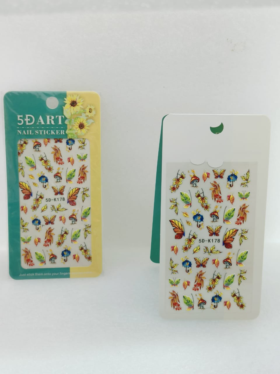 Autumn & Garden Row 5D Nail Sticker Sheet I Love My Polish
