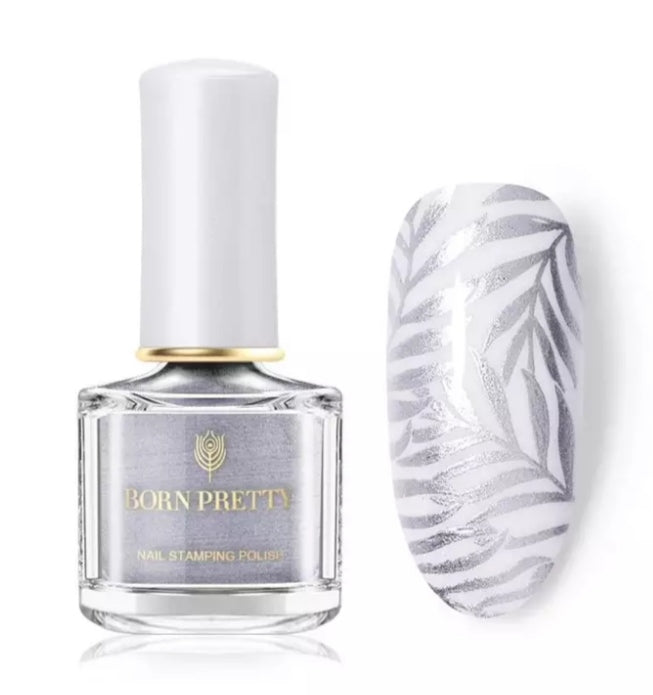 Born Pretty Silver Stamping Nail Polish I Love My Polish