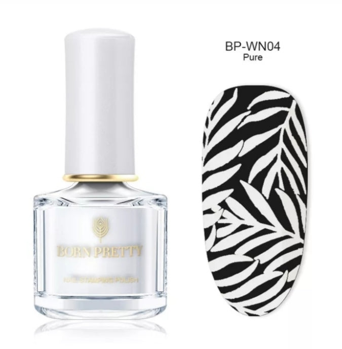 Born Pretty White Stamping Nail Polish I Love My Polish