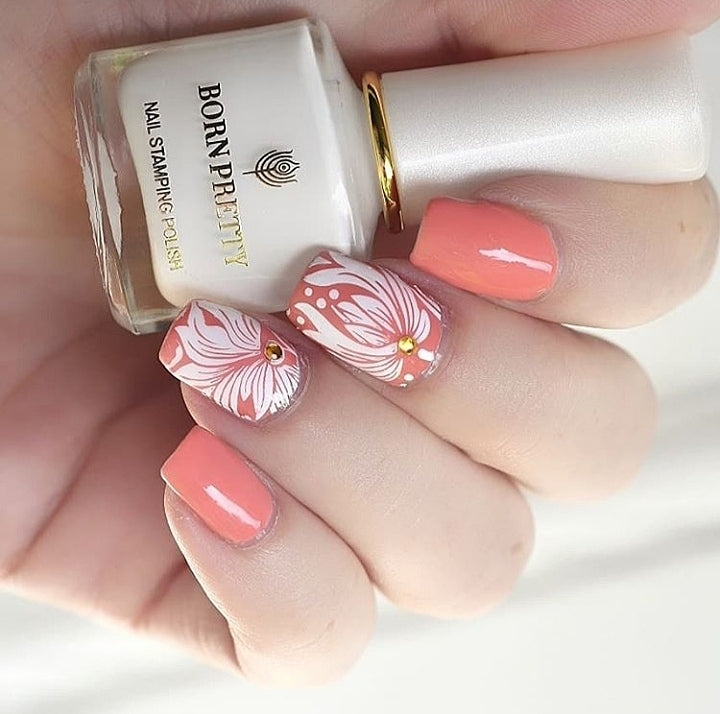 Born Pretty White Stamping Nail Polish I Love My Polish