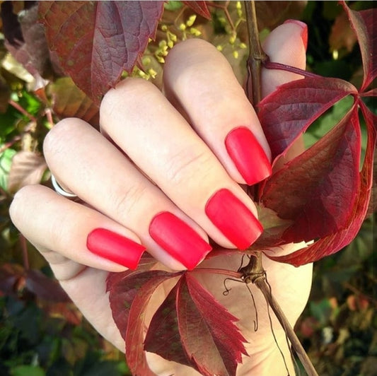 El Corazon Red Matte Nail Polish - 126 I Love My Polish