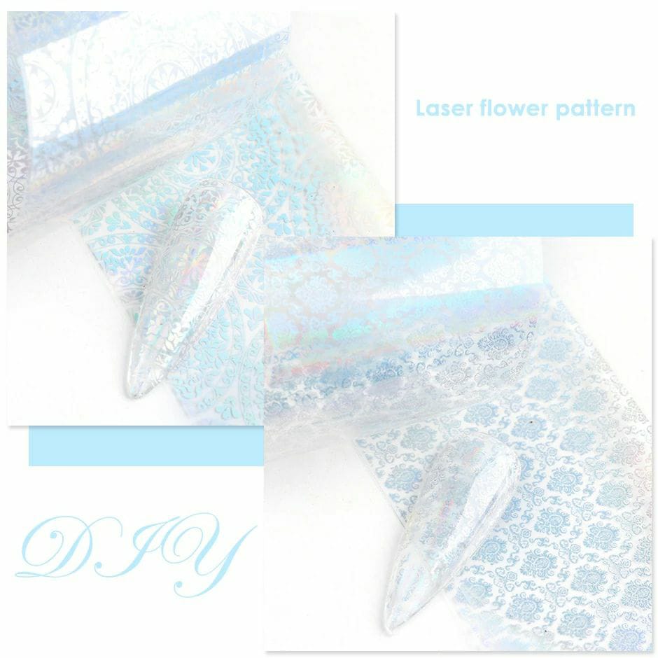 Lace print transfer foil box Krupali