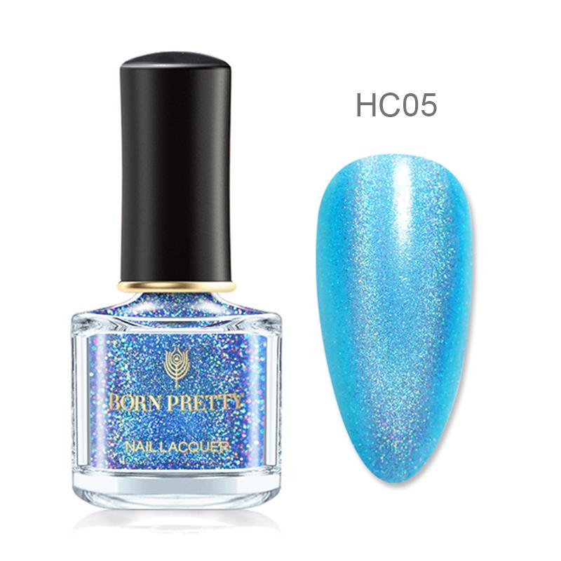 Born Pretty Blue Sheer Holographic Nail Polish I Love My Polish