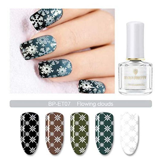 Born Pretty Stamping Polish Flowing Clouds BP-ET07 I Love My Polish