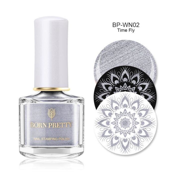 Born Pretty Silver Stamping Nail Polish I Love My Polish