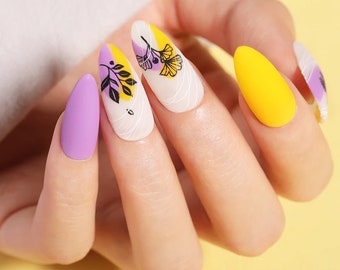 Floral Rectangular Nail Art Stamping Plate I Love My Polish