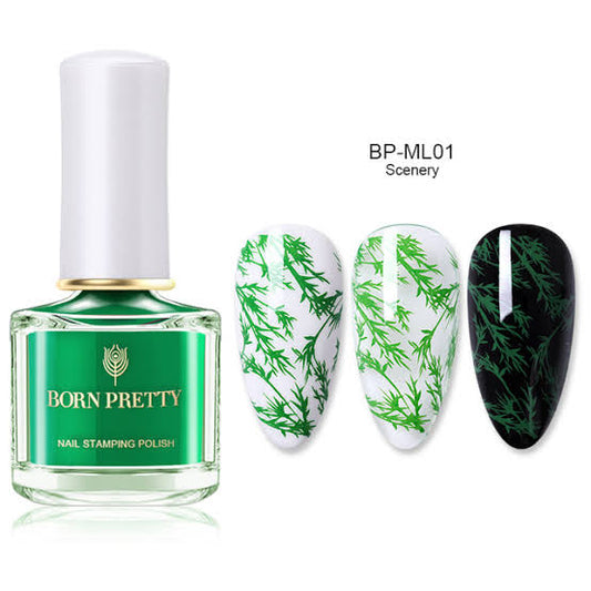 Born Pretty Green Stamping Polish I Love My Polish