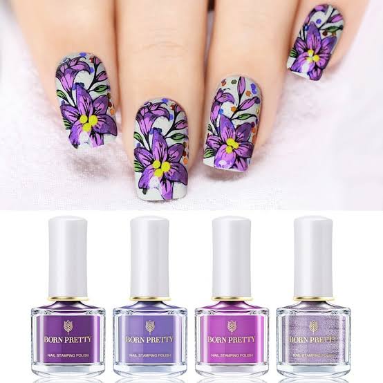 Born Pretty Purple Stamping Nail Polish I Love My Polish