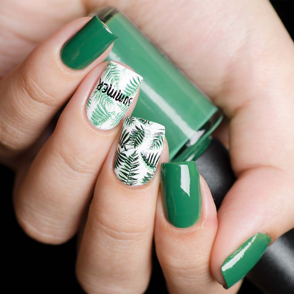 Tropical Summer and Good Vibes Stamping Plate OMQ10 I Love My Polish