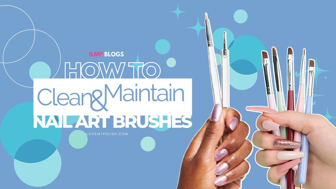 How to clean nail art brushes