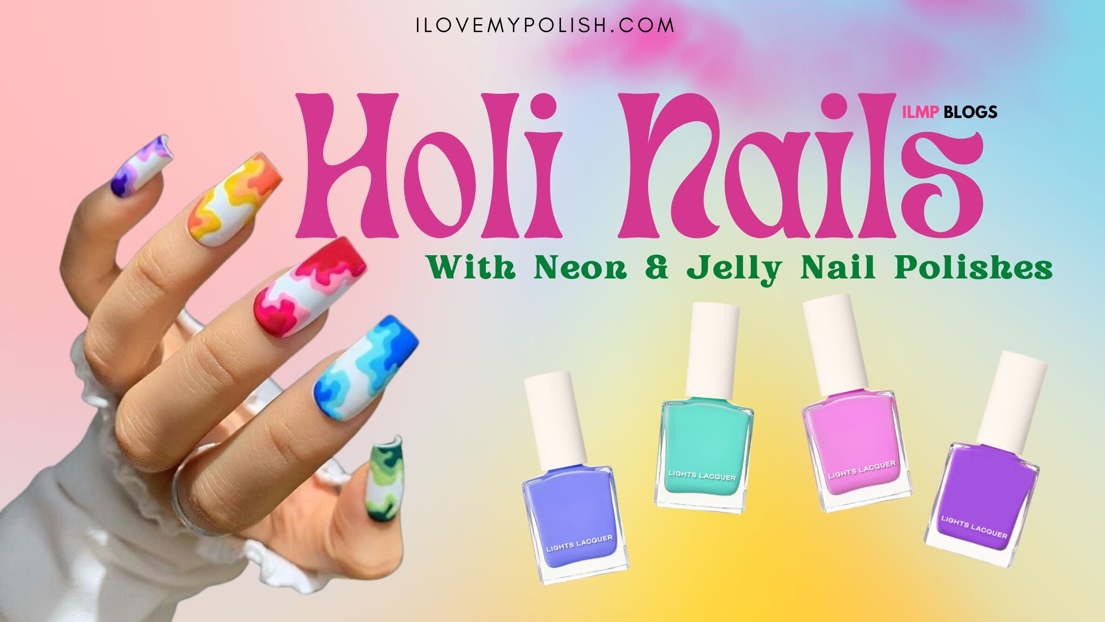 होली पार्टी के लिए ट्राई करें ये 10 नेल आर्ट डिजाइन्स - 10 nail art designs  for holi party-mobile