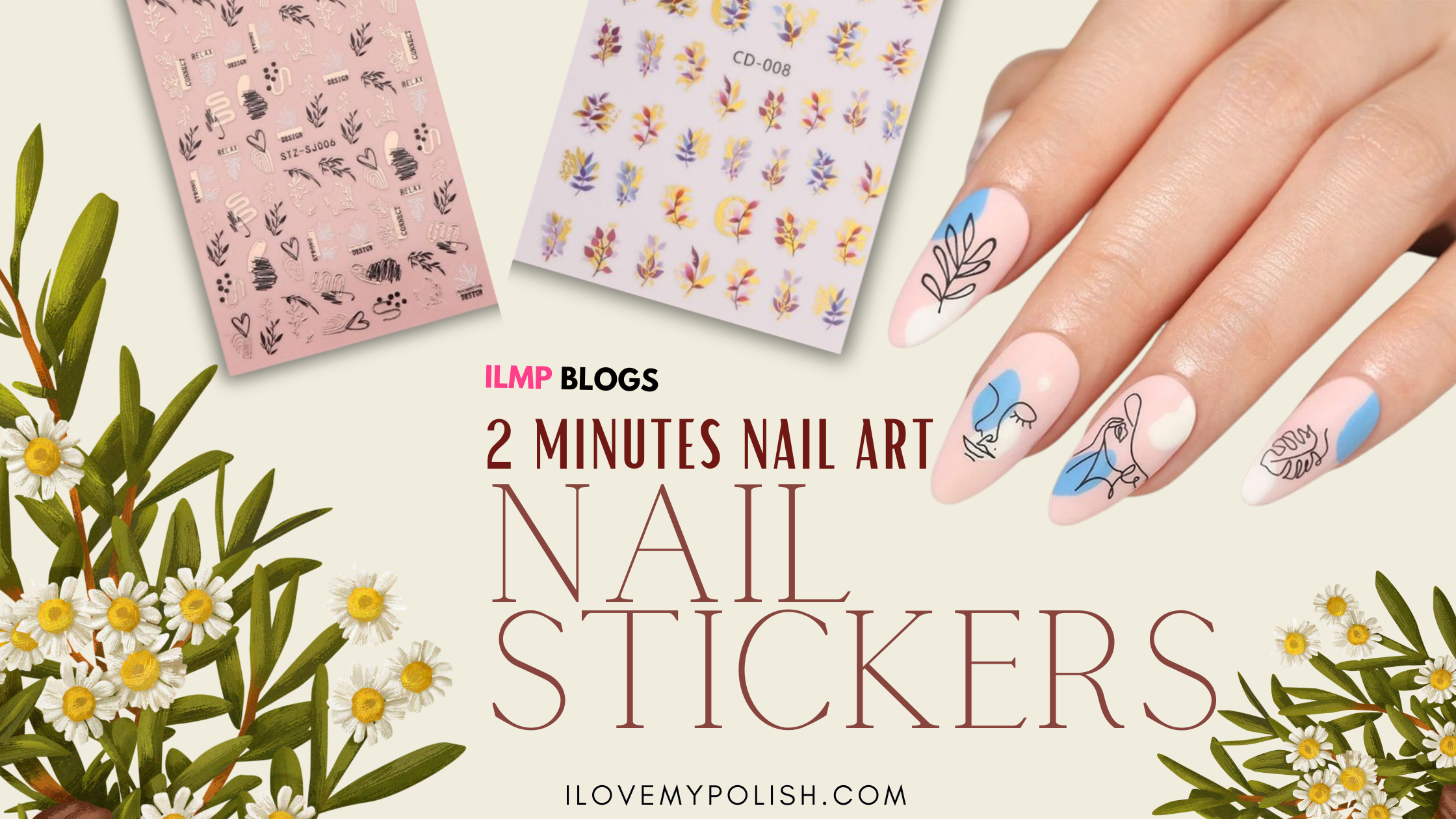 Gold Boho Stripe Arrow Theme nail sticker/ 1 Sheet 3D Nail Art Sticker –  MakyNailSupply