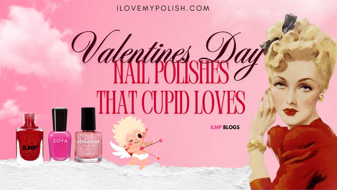 Valentines Day, ILNP, KBShimmer, Nail Polish, Indie Nail Polish, red nail polish, Pink Nail Polish, India, 