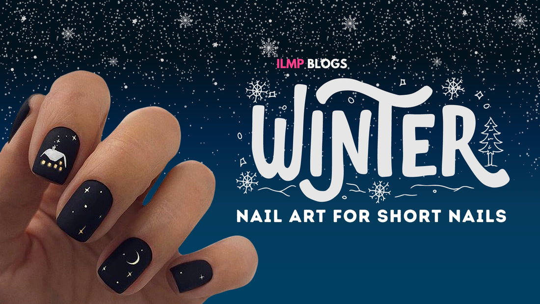 Winter nail art for short nails
