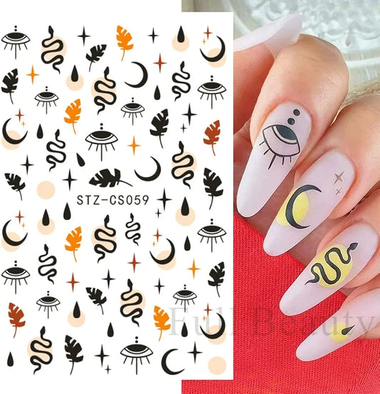 Gothic Snakes Nail Art Sticker I Love My Polish