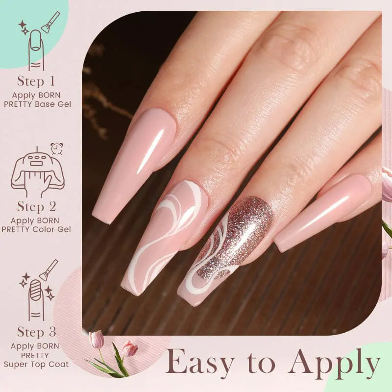 Born Pretty- Silky White Series Gel Nail Polish CG109 (10ml) I Love My Polish