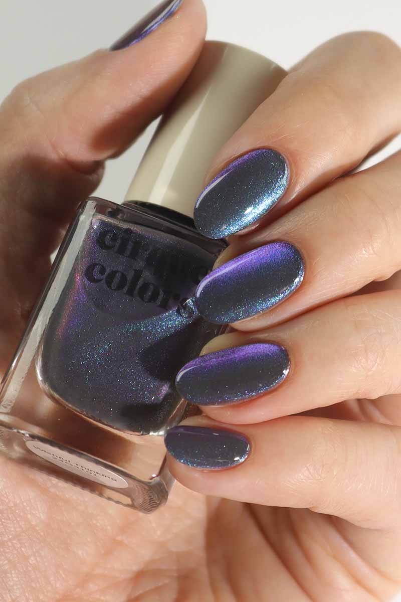 Cirque Colors- Fool's Paradise Grey Purple  Multi Chrome Magnetic Nail Polish I Love My Polish