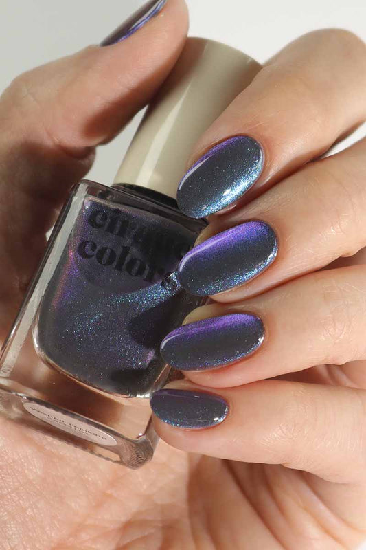 Cirque Colors- Fool's Paradise Grey Purple  Multi Chrome Magnetic Nail Polish I Love My Polish