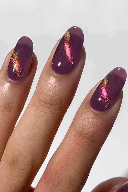 Cirque Colors- Fool's Paradise Purple Pink Multi Chrome Magnetic Nail Polish I Love My Polish