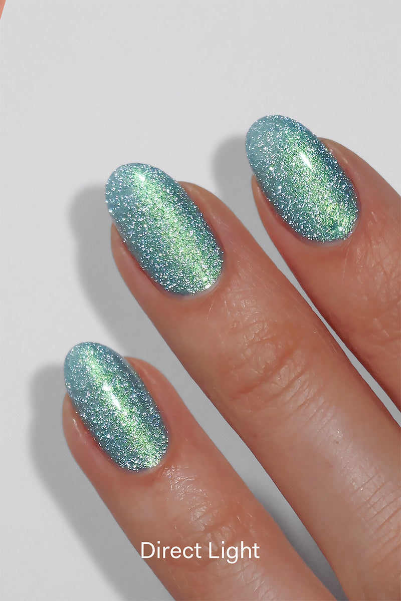 Cirque Colors- Wish Come True Teal Green Reflective Glitter Nail Polish I Love My Polish