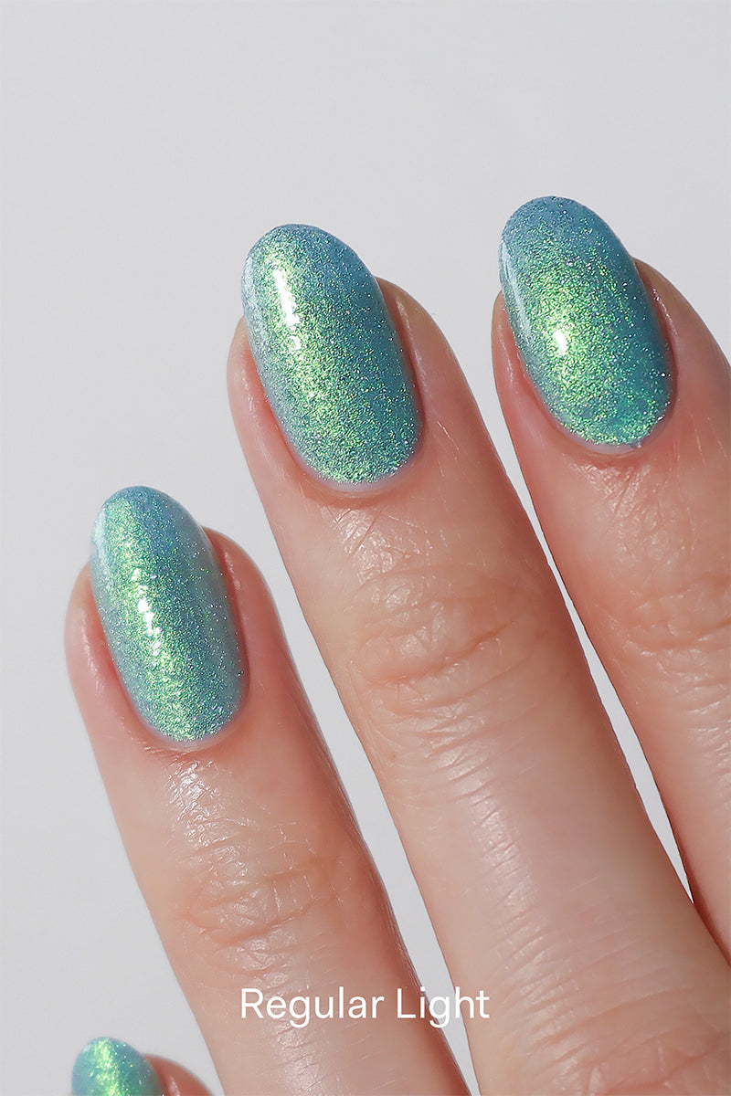 Cirque Colors- Wish Come True Teal Green Reflective Glitter Nail Polish I Love My Polish