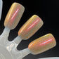 Dam- I Love Oklahoma Gold Red Holographic Reflective Glitter Nail Polish I Love My Polish