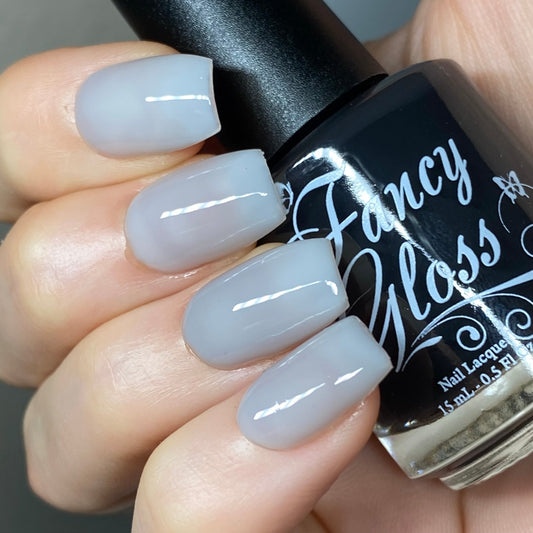 Fancy Gloss- Black Licorice Black Grey Thermal Nail Polish I Love My Polish