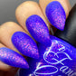 Fancy Gloss- Blueberry Cheesecake Blue White Pink Flakies Nail Polish I Love My Polish