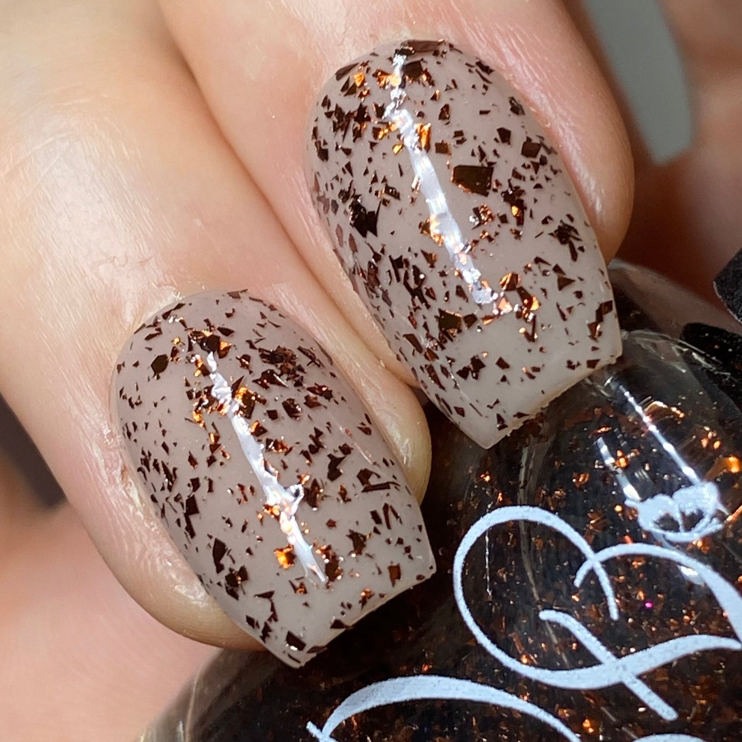 Fancy Gloss- Brown Shards Brown Copper Nail Polish I Love My Polish