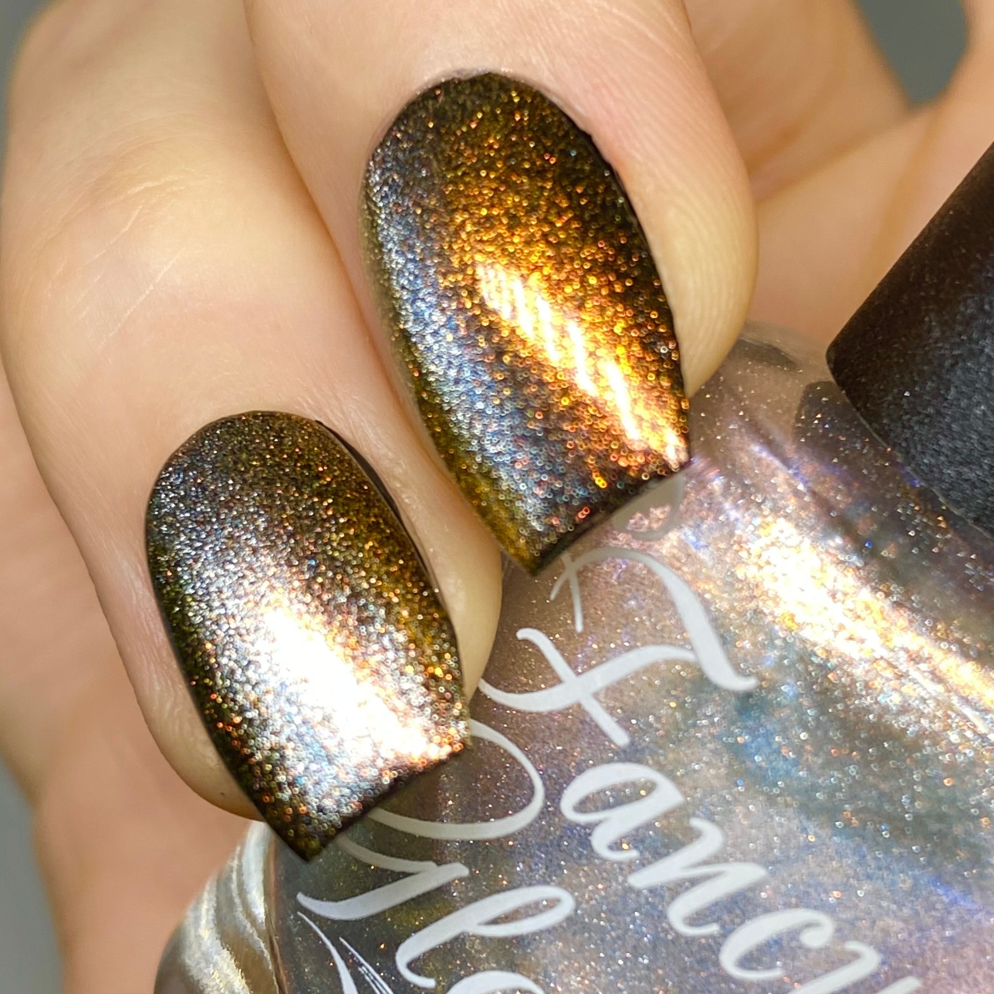 Fancy Gloss- Space Phoenix Silver Top and Base Coat Nail Polish I Love My Polish