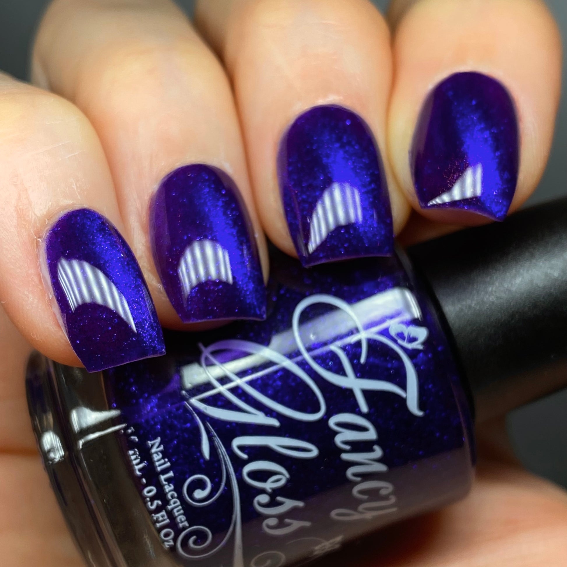 Fancy Gloss- Violet Eclipse Blue Shimmer Magnetic Nail Polish I Love My Polish